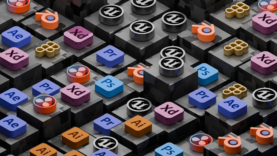 a bunch of different colored blocks with numbers on them